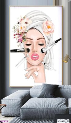 File gốc in ấn Tranh trang trí đông y dưỡng sinh spa môi mi DY973 (sẵn sàng tải về)