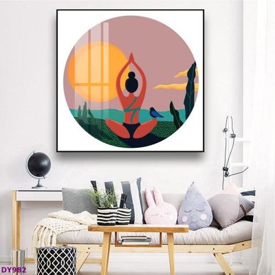 File in trần Tranh trang trí đông y dưỡng sinh spa môi mi DY982 (bản gốc) đại dương