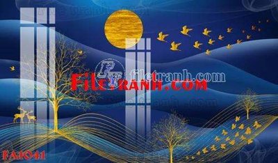 Mua file ảnh gốc File gốc in bộ tranh decor treo tráng gương canvas FA1041 (chất lượng cao)
