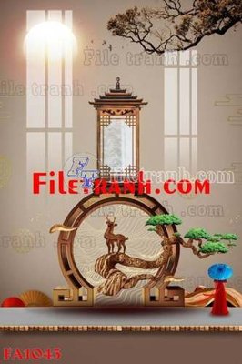 Ảnh gốc File gốc in bộ tranh decor treo tráng gương canvas FA1043 (độ nét cao) in mica