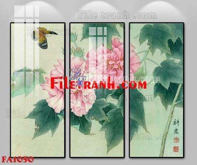 File tranh gốc File gốc in bộ tranh decor treo tráng gương canvas FA1050 (bản quyền) Filetranh.com