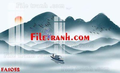 File tranh gốc File gốc in bộ tranh decor treo tráng gương canvas FA1052 (sắc nét từng chi tiết)