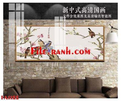 File tranh File gốc in bộ tranh decor treo tráng gương canvas FA1122 (gốc) in backlit film