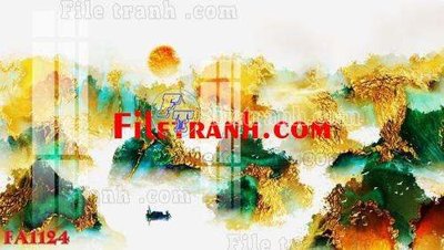 Tải file File gốc in bộ tranh decor treo tráng gương canvas FA1124 (PSD) cho in ấn quảng cáo