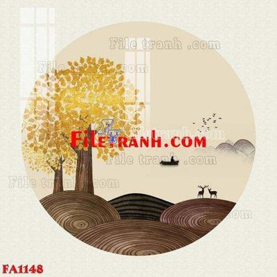 File tranh in tráng gương File gốc in bộ tranh decor treo tráng gương canvas FA1148 (siêu nét)