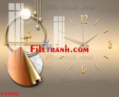 File tranh File gốc in bộ tranh decor treo tráng gương canvas FA1150 (gốc) phong cách tối giản