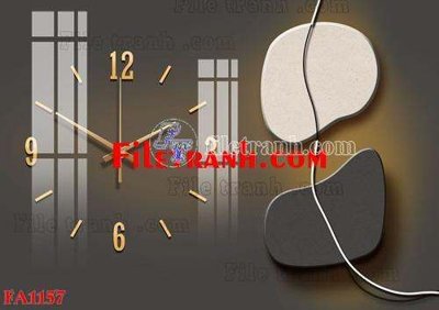 Download file gốc File gốc in bộ tranh decor treo tráng gương canvas FA1157 (in mica) 3D