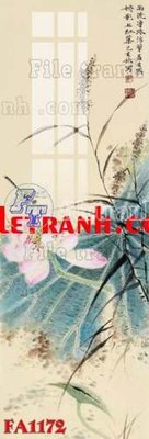 Tải file File gốc in bộ tranh decor treo tráng gương canvas FA1172 (gốc) chủ đề phong thủy