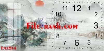 File tranh ảnh gốc File gốc in bộ tranh decor treo tráng gương canvas FA1214 dùng cho in khổ lớn