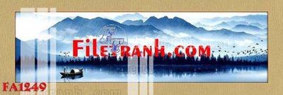 File in trần File gốc in bộ tranh decor treo tráng gương canvas FA1249 (bản gốc) hoa văn