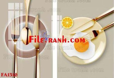 File tranh File gốc in bộ tranh decor treo tráng gương canvas FA1316 (file gốc) chủ đề phong thủy