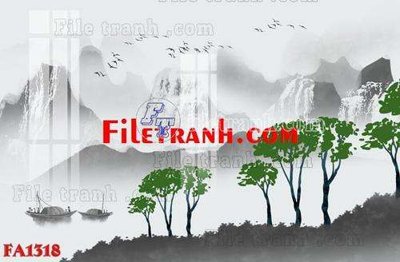 File in mica File gốc in bộ tranh decor treo tráng gương canvas FA1318 (bản gốc) sắc sảo