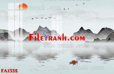 File tranh File gốc in bộ tranh decor treo tráng gương canvas FA1332 (gốc) chủ đề động vật