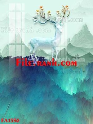 File in ấn File gốc in bộ tranh decor treo tráng gương canvas FA1356 (bản gốc) sắc nét