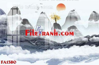 File gốc File gốc in bộ tranh decor treo tráng gương canvas FA1380 (chuẩn màu) cho in offset