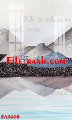 File tranh File gốc in bộ tranh decor treo tráng gương canvas FA1468 (ảnh gốc) in trần xuyên sáng