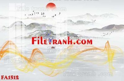 File tranh in mica File gốc in bộ tranh decor treo tráng gương canvas FA1512 (độ phân giải cao)