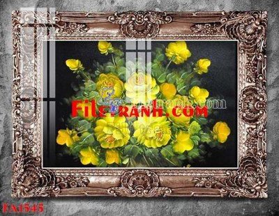 File tranh File gốc in bộ tranh decor treo tráng gương canvas FA1545 (bản gốc) in lụa dán tường