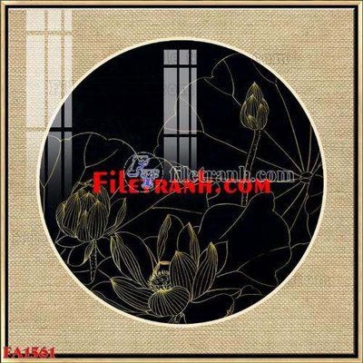 File in mica File gốc in bộ tranh decor treo tráng gương canvas FA1561 (bản gốc) làm vách ngăn