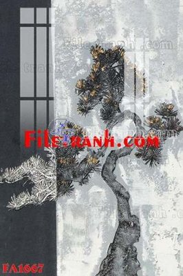 File gốc File gốc in bộ tranh decor treo tráng gương canvas FA1667 (in lụa) tranh thuận buồm