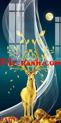 File ảnh File gốc in bộ tranh decor treo tráng gương canvas FA1751 (gốc) dùng in Pano