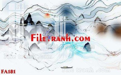File tranh File gốc in bộ tranh decor treo tráng gương canvas FA181 (file gốc) chủ đề phong thủy