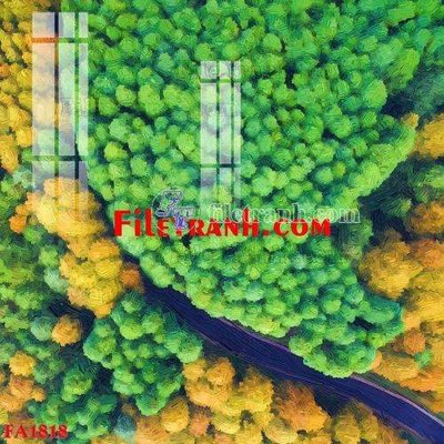 File gốc File gốc in bộ tranh decor treo tráng gương canvas FA1818 (in lụa) tranh thuận buồm