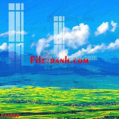 File tranh File gốc in bộ tranh decor treo tráng gương canvas FA1829 (file gốc) chủ đề phong thủy