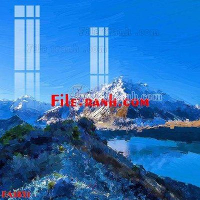 File in lụa File gốc in bộ tranh decor treo tráng gương canvas FA1831 (phong cảnh) File gốc in bộ tranh decor treo tráng gương canvas FA1831