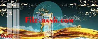 Ảnh gốc File gốc in bộ tranh decor treo tráng gương canvas FA187 (nét căng) in mica