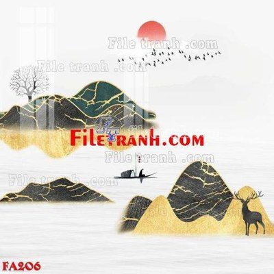 File tranh File gốc in bộ tranh decor treo tráng gương canvas FA206 (ảnh gốc) không bị mờ