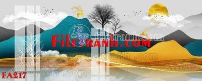 File in trần File gốc in bộ tranh decor treo tráng gương canvas FA217 (bản gốc) 5D