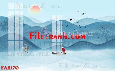 File tranh File gốc in bộ tranh decor treo tráng gương canvas FA2170 (ảnh gốc) sắc nét hoàn hảo