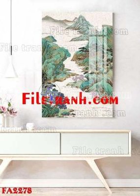 File gốc File gốc in bộ tranh decor treo tráng gương canvas FA2278 (cho in UV) siêu nét