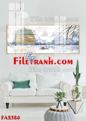 File ảnh File gốc in bộ tranh decor treo tráng gương canvas FA2326 (gốc) cho trang trí nội thất