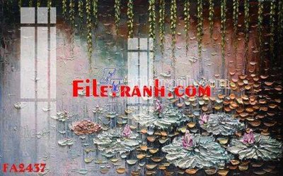 Mua file tranh gốc File gốc in bộ tranh decor treo tráng gương canvas FA2437 tại Filetranh.com