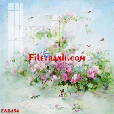 File in trần File gốc in bộ tranh decor treo tráng gương canvas FA2454 (bản gốc) 5D