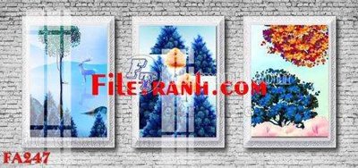 Tải file gốc File gốc in bộ tranh decor treo tráng gương canvas FA247 (để in lụa)