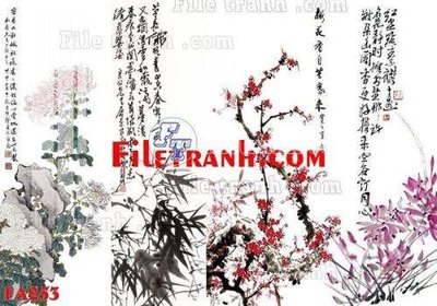 Tải file File gốc in bộ tranh decor treo tráng gương canvas FA253 (gốc) in ấn ngay lập tức