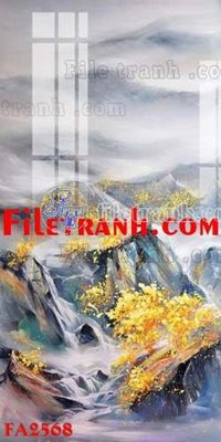 File in ấn File gốc in bộ tranh decor treo tráng gương canvas FA2568 (bản gốc) cao cấp