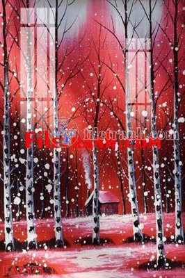 File tranh File gốc in bộ tranh decor treo tráng gương canvas FA2575 (bản gốc) treo tường