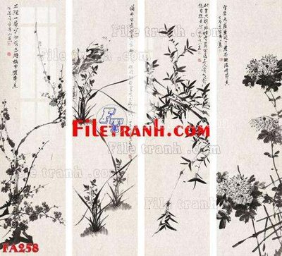 File gốc File gốc in bộ tranh decor treo tráng gương canvas FA258 (phong cách) tối giản