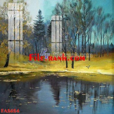 Download file gốc File gốc in bộ tranh decor treo tráng gương canvas FA2624 (in lụa) nghệ thuật