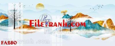 File tranh File gốc in bộ tranh decor treo tráng gương canvas FA280 (ảnh gốc) chi tiết rõ ràng