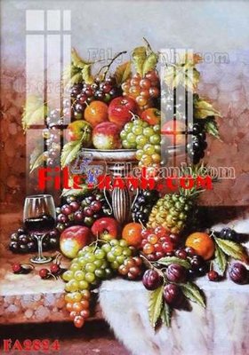 File tranh File gốc in bộ tranh decor treo tráng gương canvas FA2824 (bản gốc) in lụa 3D