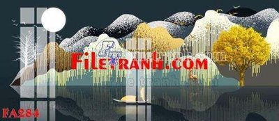 Tải file File gốc in bộ tranh decor treo tráng gương canvas FA284 (PSD) cho in ấn quảng cáo