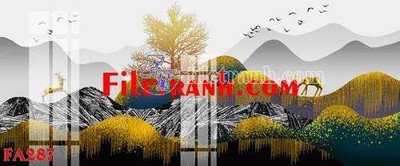 File gốc File gốc in bộ tranh decor treo tráng gương canvas FA287 (chủ đề hiện đại) trang trí