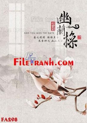 File tranh gốc File gốc in bộ tranh decor treo tráng gương canvas FA298 (sắc nét từng chi tiết)