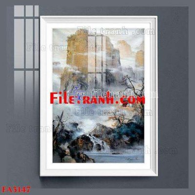 Download file gốc File gốc in bộ tranh decor treo tráng gương canvas FA3147 (in mica) trong suốt