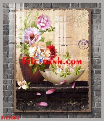 File gốc in ấn File gốc in bộ tranh decor treo tráng gương canvas FA3184 chuẩn màu CMYK